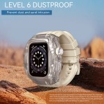 SHELLBOX Silicone Band Translucent IP68 Rating Modify Kit Watch Protective Case Waterproof For Apple Watch Series 10 46mm