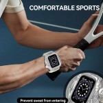 SHELLBOX Silicone Band Translucent IP68 Rating Modify Kit Watch Protective Case Waterproof For Apple Watch Series 10 46mm