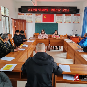 江华大路铺镇：利剑护花蕾 宣传不停歇